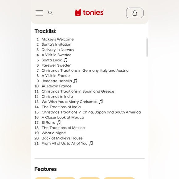 NEW Holiday Mickey Tonie Character - Picture 4 of 4